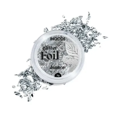 Glitter foil inocos prata 1
